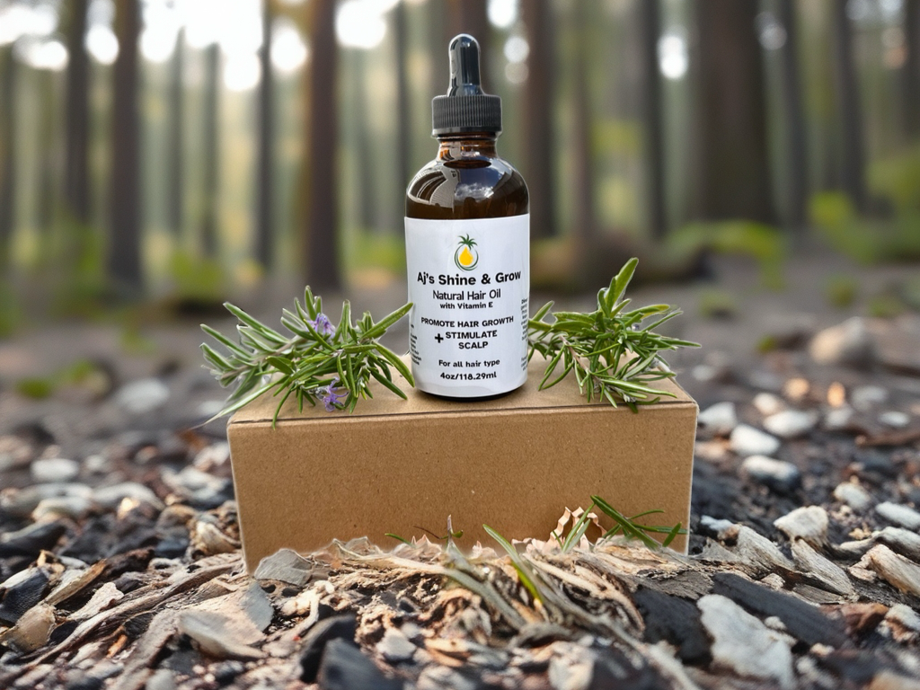 4 oz Bottle Aj's Shine & Grow Natural Hair Oil