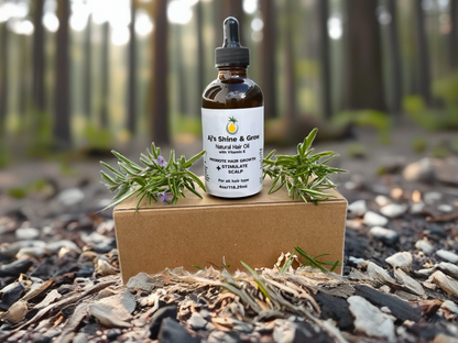 4 oz Bottle Aj's Shine & Grow Natural Hair Oil